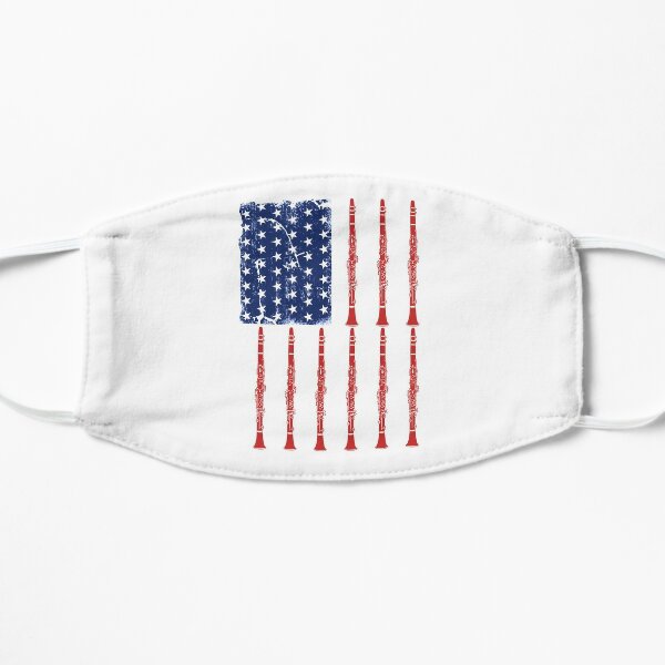CLARINET USA FLAG  Flat Mask