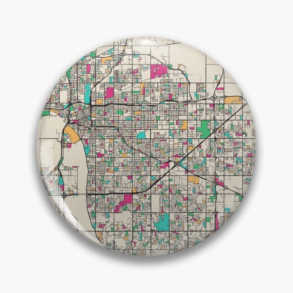 Item preview, Tulsa, Oklahoma Street Map designed and sold by A Deniz Akerman.