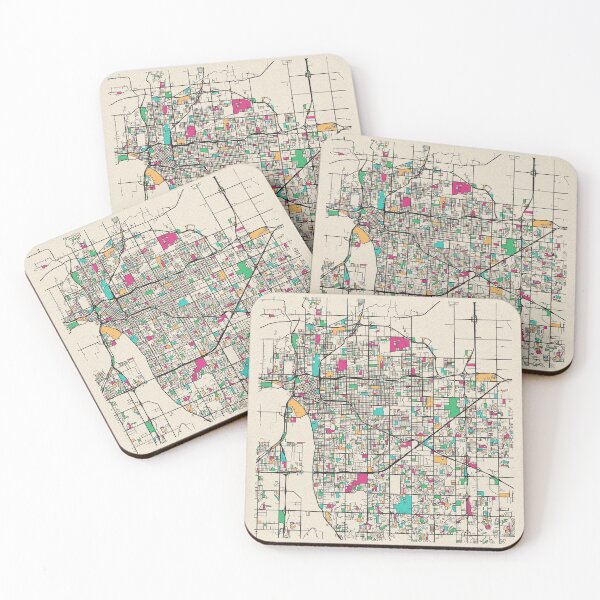 Item preview, Tulsa, Oklahoma Street Map designed and sold by A Deniz Akerman.