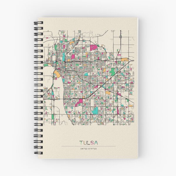 Item preview, Tulsa, Oklahoma Street Map designed and sold by A Deniz Akerman.
