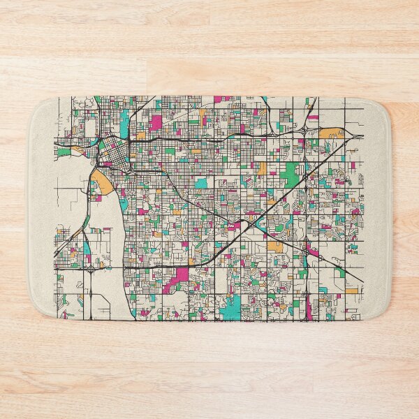 Item preview, Tulsa, Oklahoma Street Map designed and sold by A Deniz Akerman.