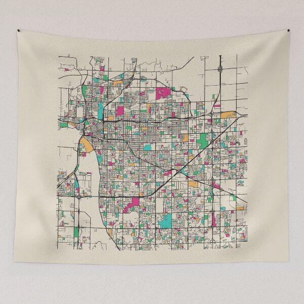 Item preview, Tulsa, Oklahoma Street Map designed and sold by A Deniz Akerman.