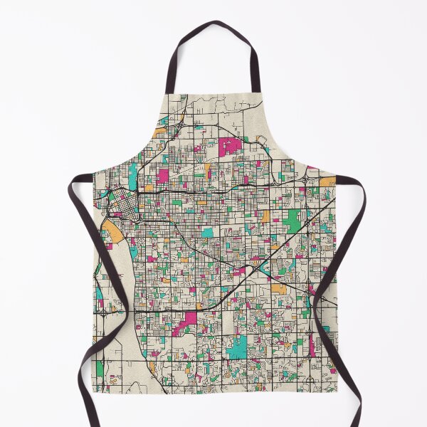 Item preview, Tulsa, Oklahoma Street Map designed and sold by A Deniz Akerman.