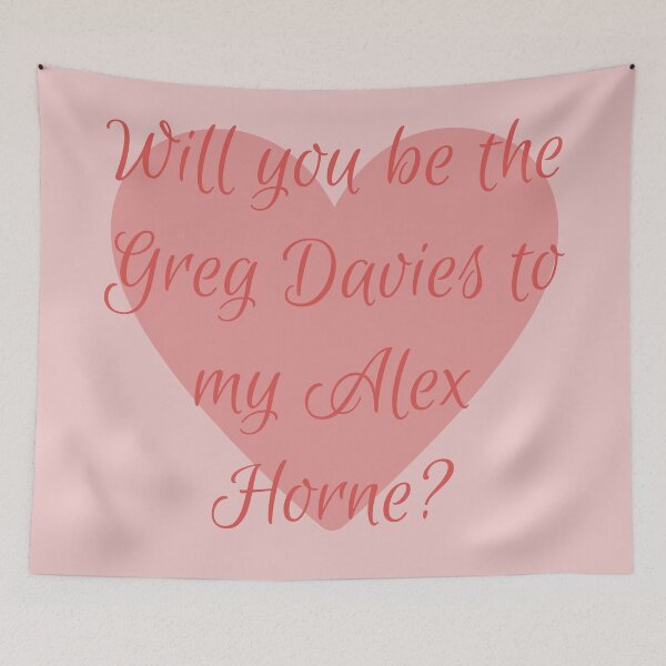 Item preview, Will you be the Greg Davies to my Alex Horne: Taskmaster Valentine [pink] designed and sold by bellatierra.