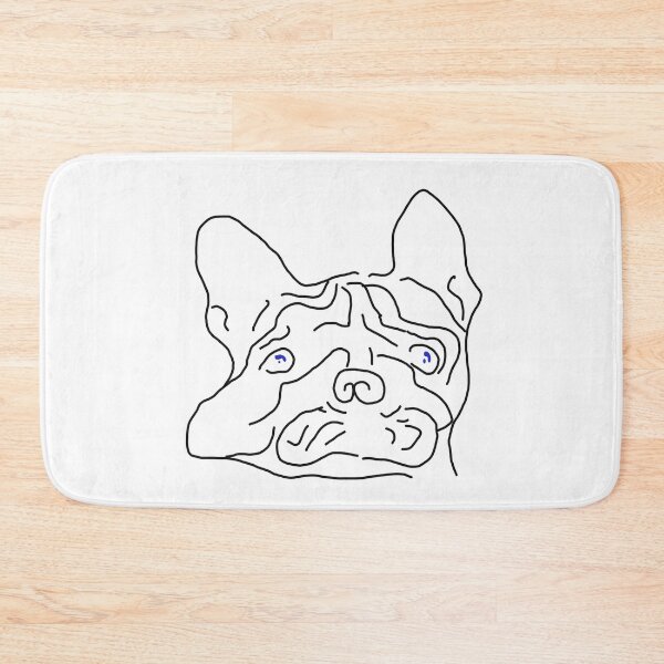 Item preview, french bulldog lovers lineartwork designed and sold by vibeno1.