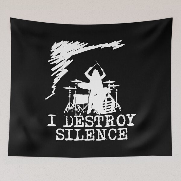 Item preview, I Destroy Silence (Drum) 3 designed and sold by Crystarowz.