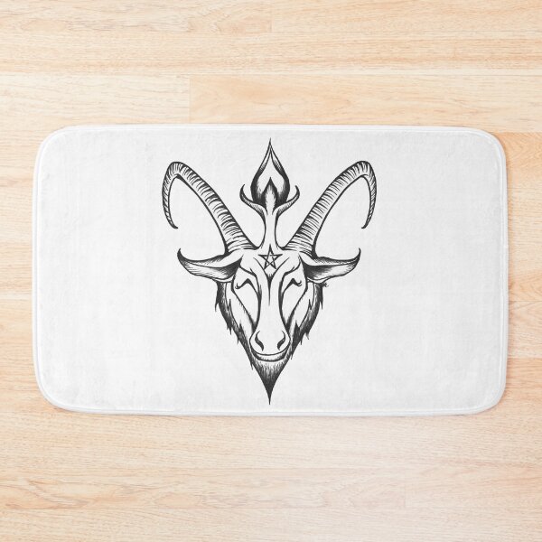 Item preview, Black and White Happy Baphomet designed and sold by The White Bat.