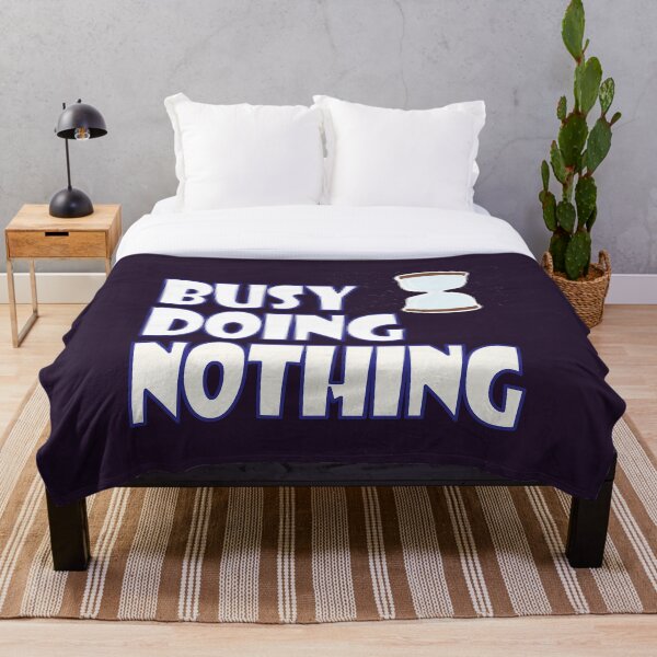 Item preview, Busy Doing Nothing and Im Not Lazy designed and sold by RadhaWords.