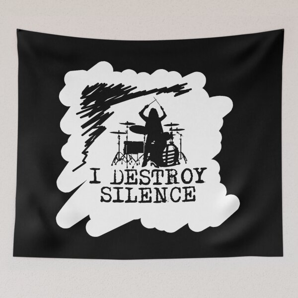 Item preview, I Destroy Silence (Drum) 4 designed and sold by Crystarowz.