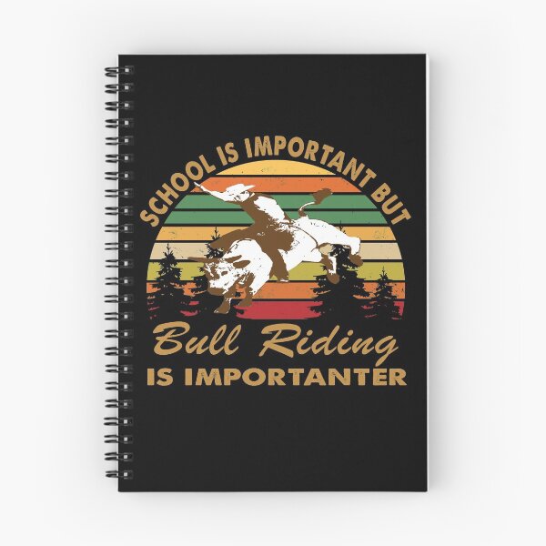 Item preview, SCHOOL IS  IMPORTANT BUT BULL RIDING IS IMPORTANTER TRENDING designed and sold by ContreiDesign.