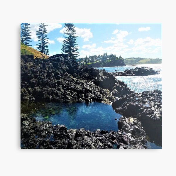 Kiama Water pools Metal Print