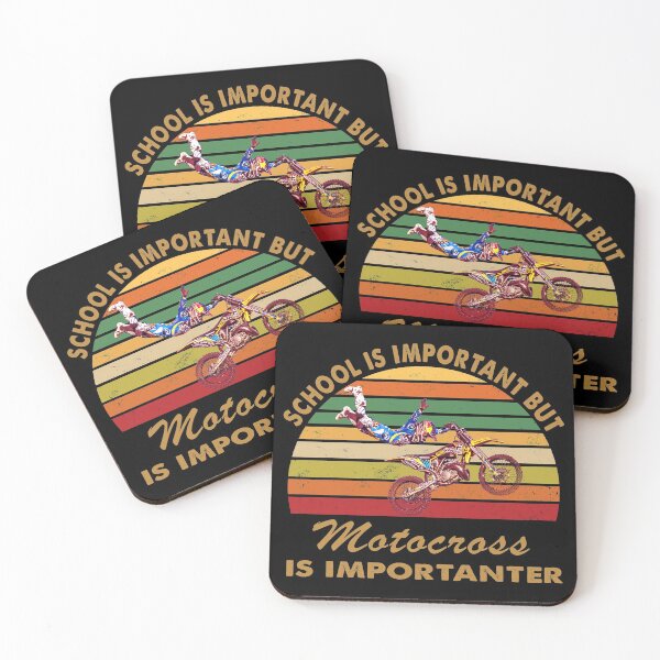 Item preview, SCHOOL IS IMPORTANT BUT MOTOCROSS IS IMPORTANTER trends designed and sold by ContreiDesign.