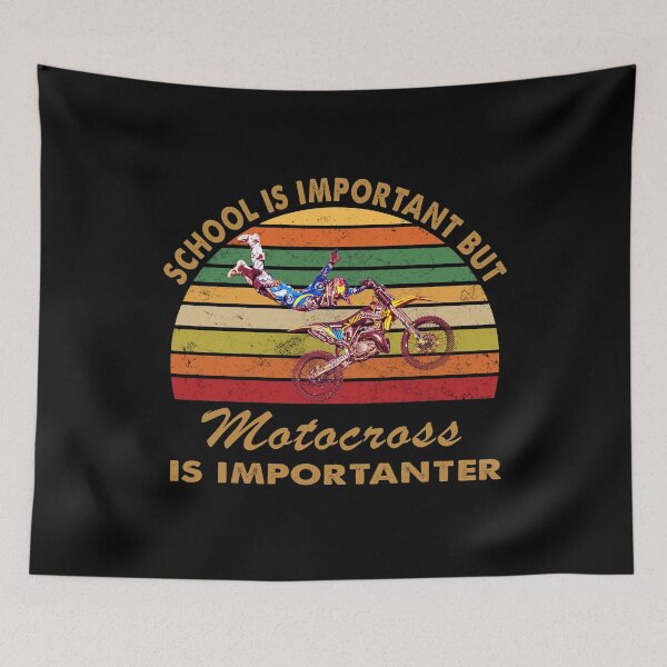 Item preview, SCHOOL IS IMPORTANT BUT MOTOCROSS IS IMPORTANTER trends designed and sold by ContreiDesign.