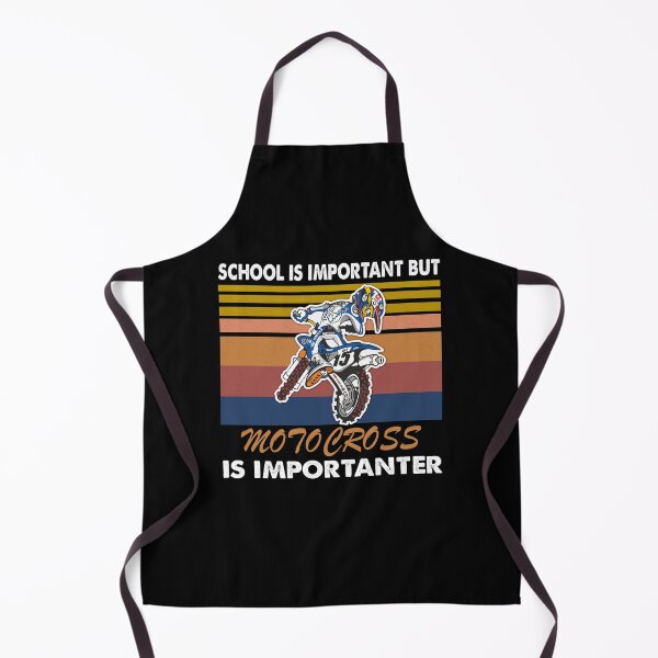 Item preview, SCHOOL IS IMPORTANT BUT MOTOCROSS IS IMPORTANTER RETRO designed and sold by ContreiDesign.