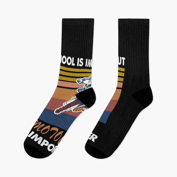 Item preview, SCHOOL IS IMPORTANT BUT MOTOCROSS IS IMPORTANTER RETRO designed and sold by ContreiDesign.