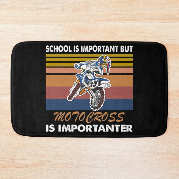Item preview, SCHOOL IS IMPORTANT BUT MOTOCROSS IS IMPORTANTER RETRO designed and sold by ContreiDesign.