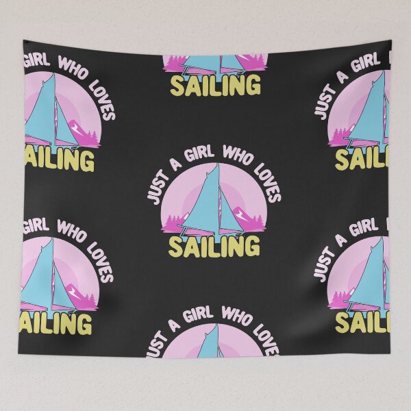 Item preview, Just a Girl Who Loves Sailing - Pink designed and sold by Chubuter.