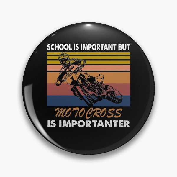 Item preview, SCHOOL IS IMPORTANT BUT MOTOCROSS IS IMPORTANTER TRENDING designed and sold by ContreiDesign.