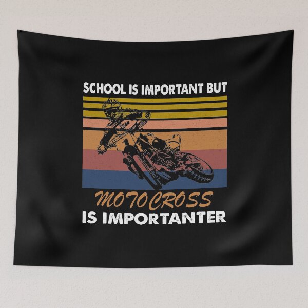 Item preview, SCHOOL IS IMPORTANT BUT MOTOCROSS IS IMPORTANTER TRENDING designed and sold by ContreiDesign.