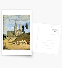 Jean-Baptiste Camille Corot - Chartres Cathedral, West Facade Postcards