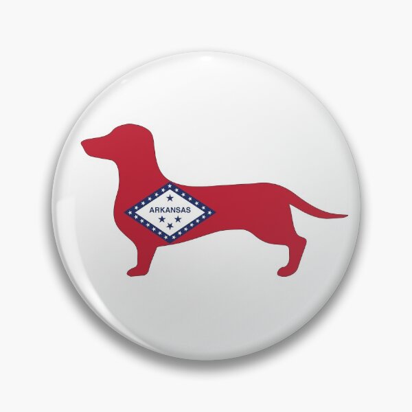 Item preview, Arkansas Dachshund Flag designed and sold by Wienerful.