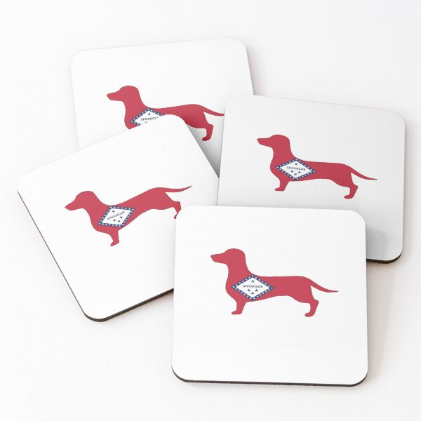 Item preview, Arkansas Dachshund Flag designed and sold by Wienerful.