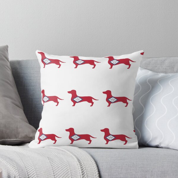 Item preview, Arkansas Dachshund Flag designed and sold by Wienerful.