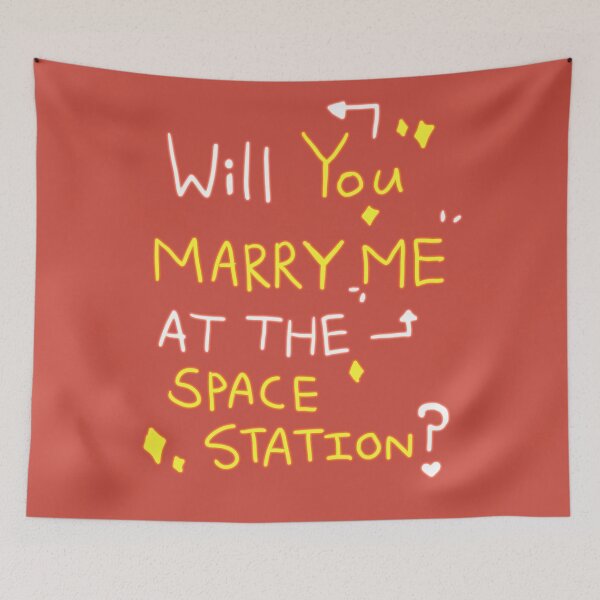 Item preview, Will you marry me at the space station? designed and sold by taffydesu.