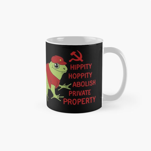 Item preview, Hippity Hoppity Abolish Private Property Frog designed and sold by ValentinaHramov.