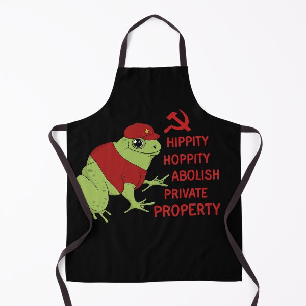 Item preview, Hippity Hoppity Abolish Private Property Frog designed and sold by ValentinaHramov.