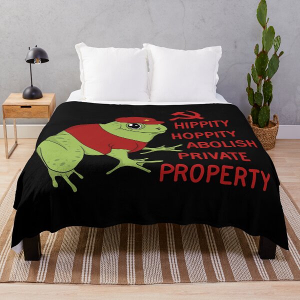 Item preview, Hippity Hoppity Abolish Private Property Frog designed and sold by ValentinaHramov.