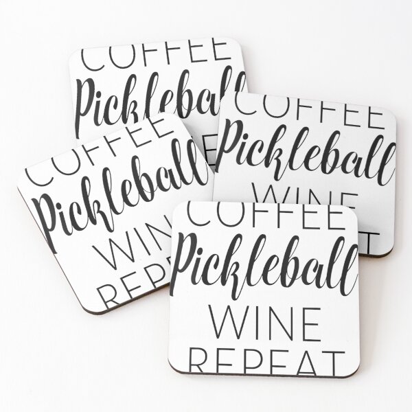 Item preview, Womens Funny Coffee Pickleball Wine Repeat Gift V-Neck T-Shirt designed and sold by Brianconner.