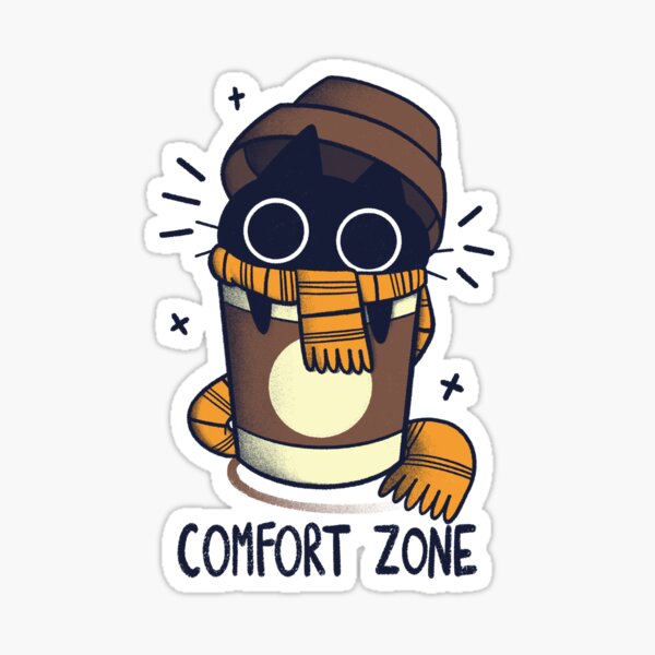 Comfort Zone Stickers For Sale Redbubble