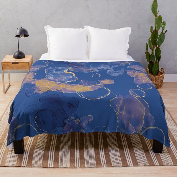 Item preview, Gold on blue designed and sold by Mashusha-art.