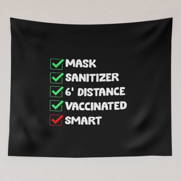 Item preview, Mask Sanitizer 6 feet distance vaccinated designed and sold by ContreiDesign.