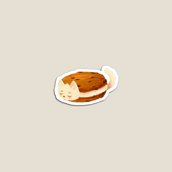 catcakes #17 (ice-cream sandwich) Magnet