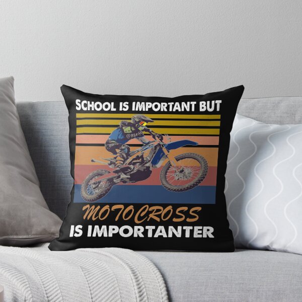 Item preview, SCHOOL IS IMPORTANT BUT MOTOCROSS IS IMPORTANTER VINTAGE designed and sold by ContreiDesign.