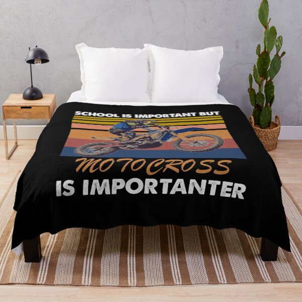 Item preview, SCHOOL IS IMPORTANT BUT MOTOCROSS IS IMPORTANTER VINTAGE designed and sold by ContreiDesign.