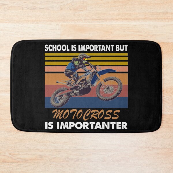 Item preview, SCHOOL IS IMPORTANT BUT MOTOCROSS IS IMPORTANTER VINTAGE designed and sold by ContreiDesign.