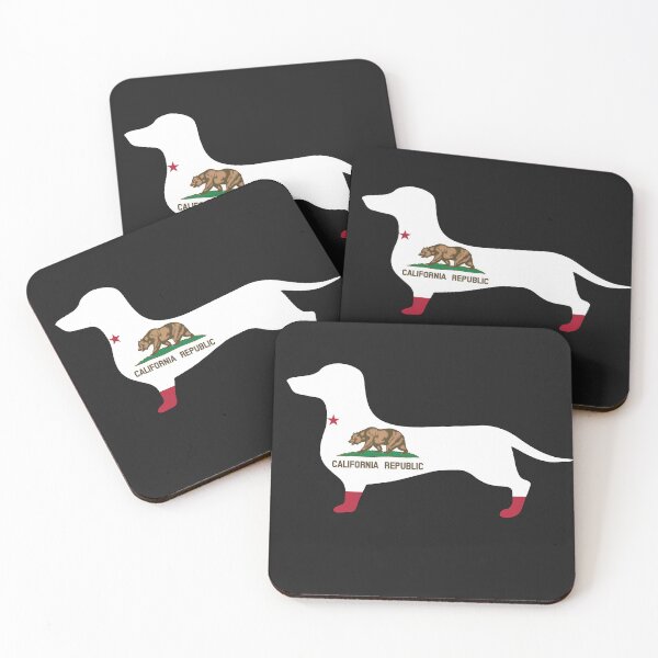 Item preview, California Dachshund Flag designed and sold by Wienerful.