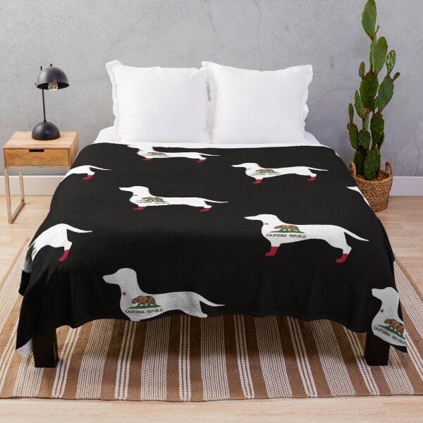 Item preview, California Dachshund Flag designed and sold by Wienerful.