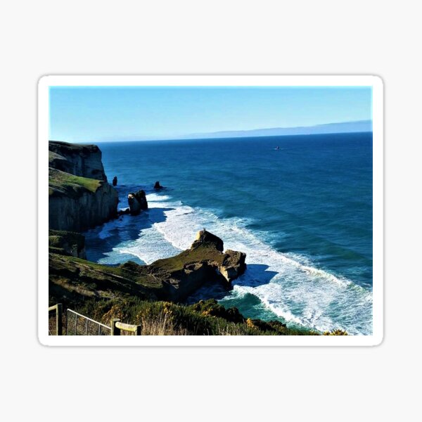 Jagged Coastline Sticker