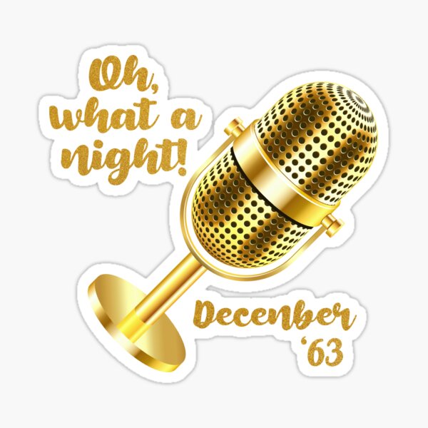 Vista previa del artículo con la obra «¡Que noche! Diciembre de 63 (oro)», diseñado y vendido por PawsitiveMum.