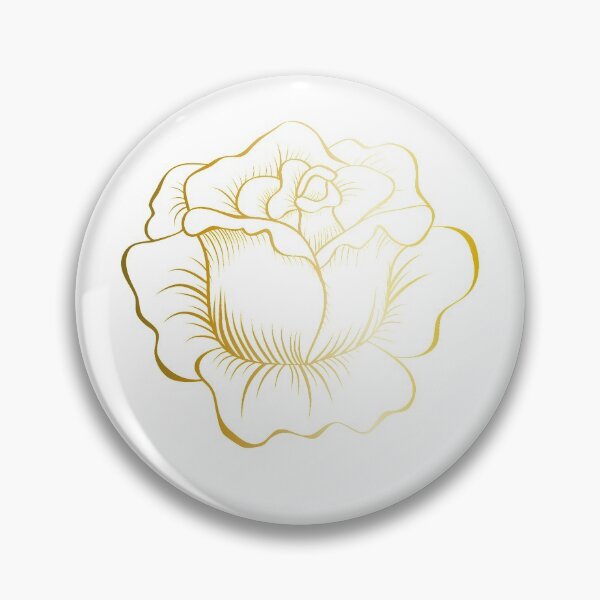 Artikelvorschau, Golden Rose Stakes, Golden Rose, gelbe Rosenblume entworfen und verkauft von Bashar-Design.
