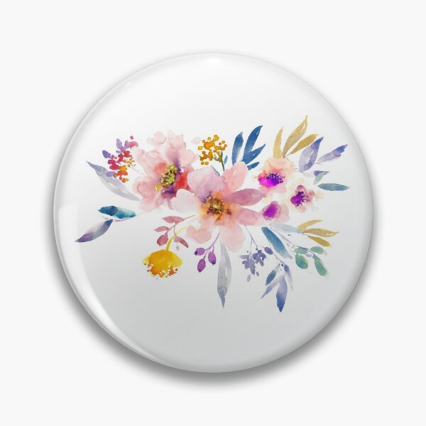Item preview, Gouache painting flowers creative, multicolored flowers  designed and sold by Bashar-Design.