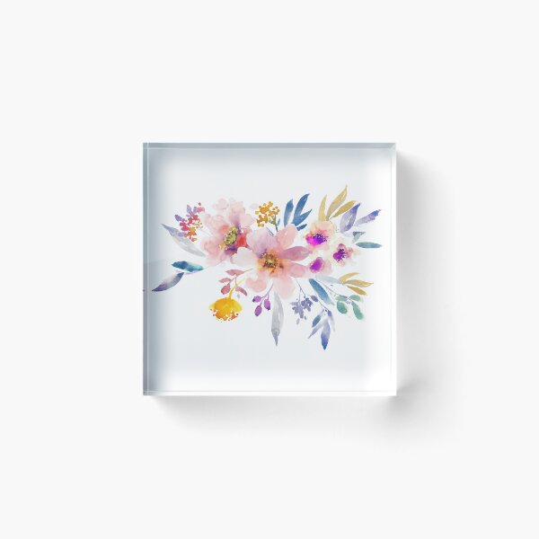 Item preview, Gouache painting flowers creative, multicolored flowers  designed and sold by Bashar-Design.
