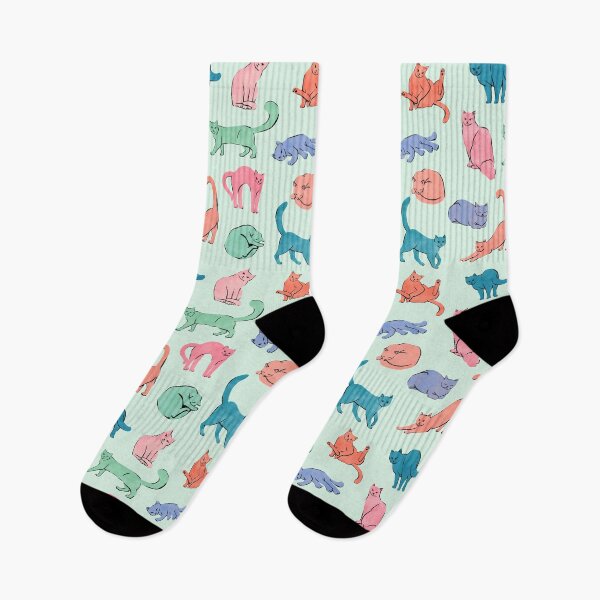 Item preview, Pastel Gatos Menta designed and sold by SunLee Art.
