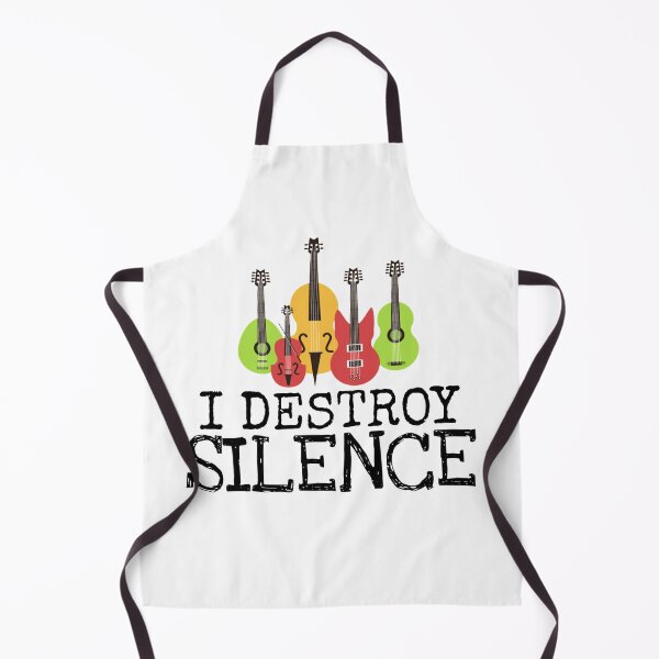 Item preview, I DESTROY SILENCE guitar, Guitar shirt, funny shirt, designed and sold by ASsi-Eve.