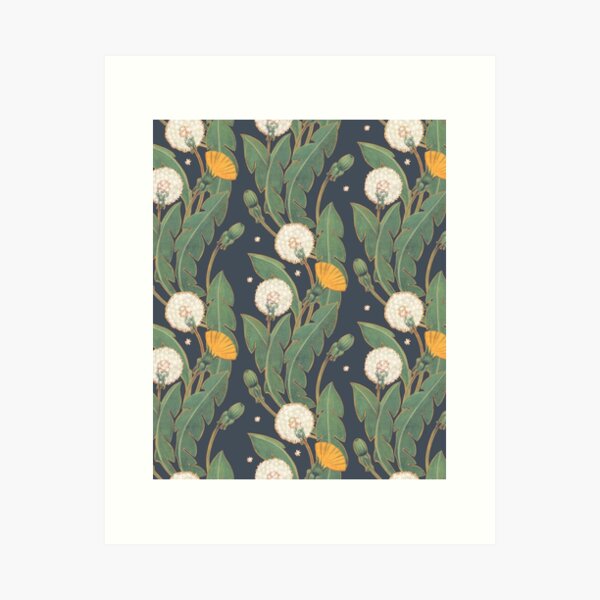 Item preview, dandelion seamless pattern designed and sold by Maria Khersonets.