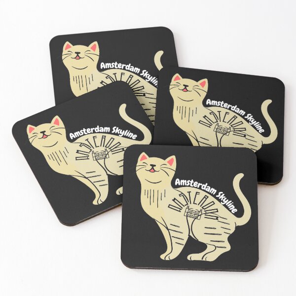 Item preview, Amsterdam Skyline Cat designed and sold by The Full Cart.